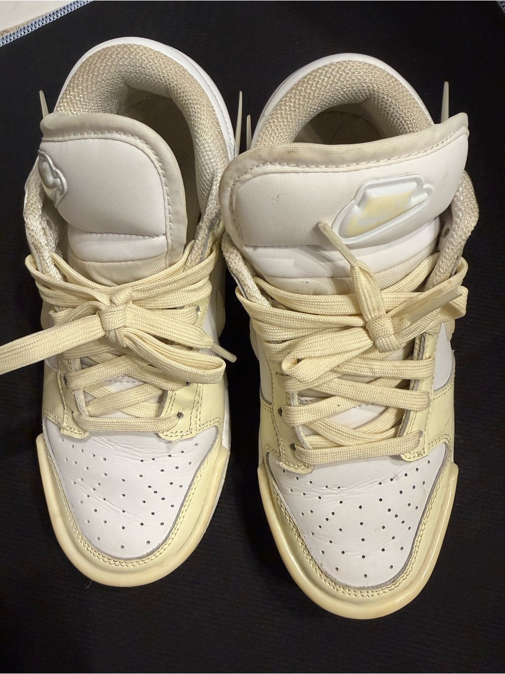 Nike Cream and White High-Top Sneakers